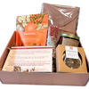 Gratitude & Reflection Tea Ritual Box with Journal, Luxury Candle, Citrus Dried Fruit, and Sage Cleansing Stick