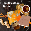 Gratitude & Reflection Tea Ritual Box with Journal, Luxury Candle, Citrus Dried Fruit, and Sage Cleansing Stick