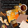 Gratitude & Reflection Tea Ritual Box with Journal, Luxury Candle, Citrus Dried Fruit, and Sage Cleansing Stick